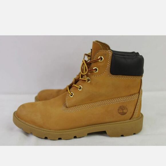 Timberland Men's 6" Inch Waterproof Basic Ankle Boots Wheat Nubuck size 5 - Picture 1 of 8